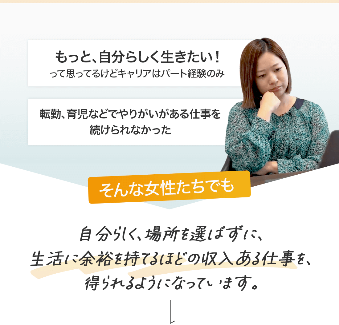 もっと自分らしく生きたい！と悩む女性